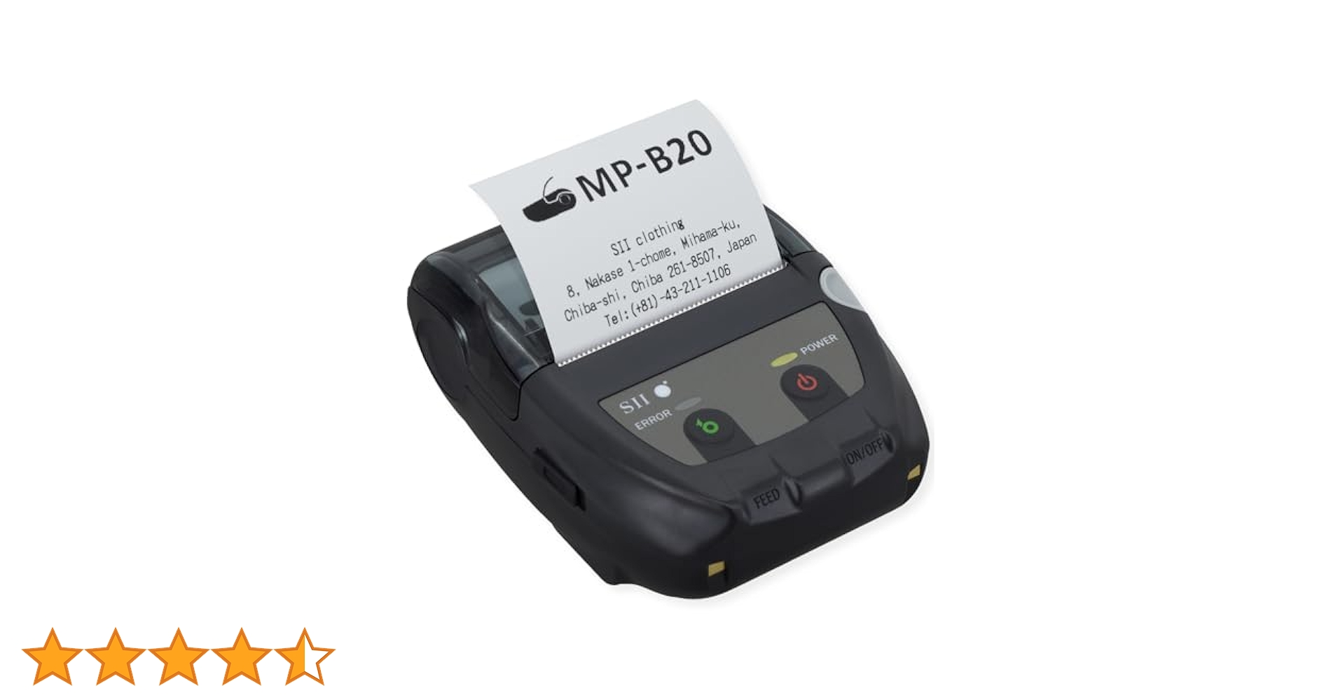 セイコーインスツル　モバイル型感熱式プリンター　MP-B20 MP-B20 モバイルプリンター ｜ セイコーインスツル SII 感熱